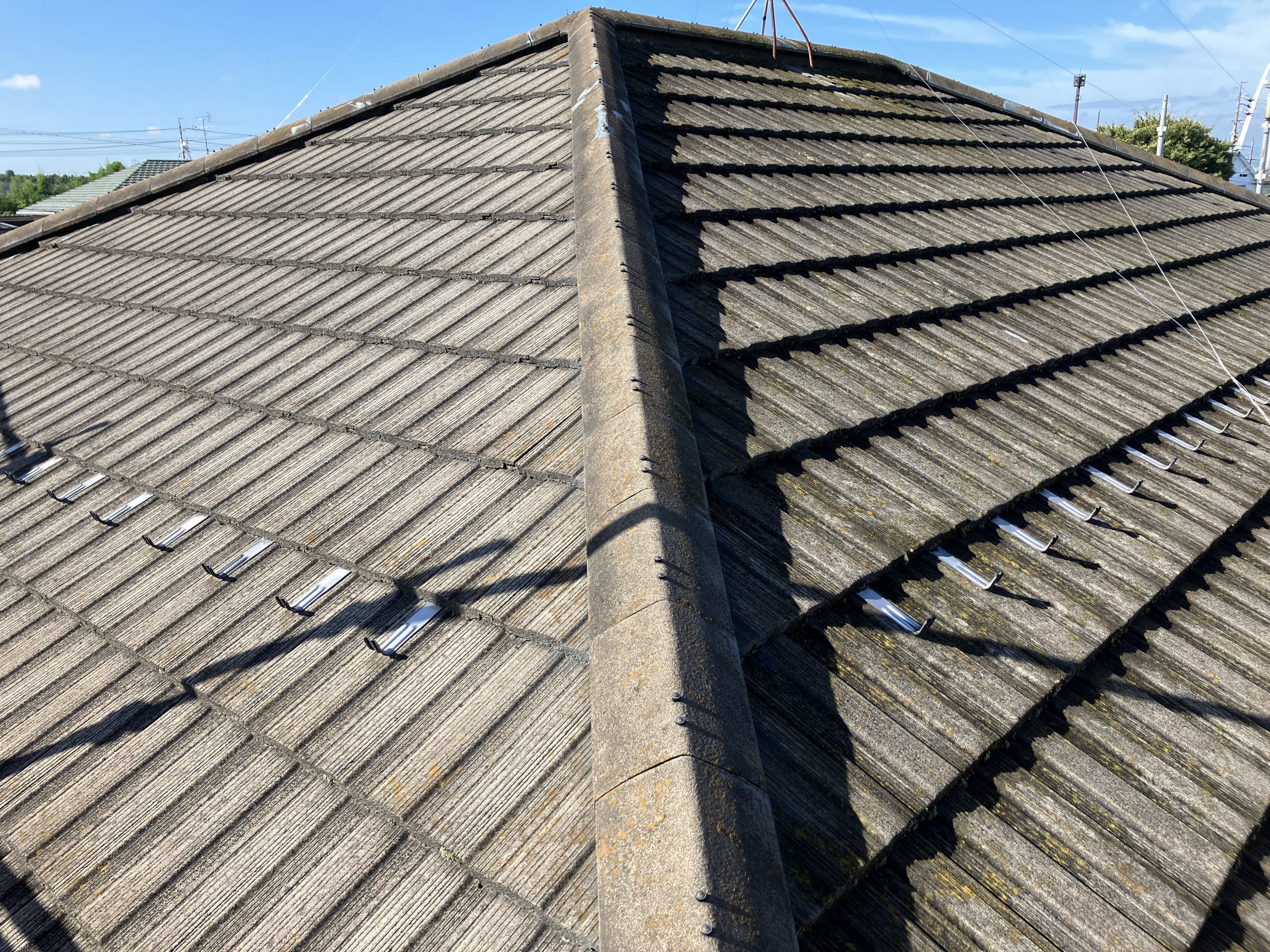 屋根葺き替え工事全景