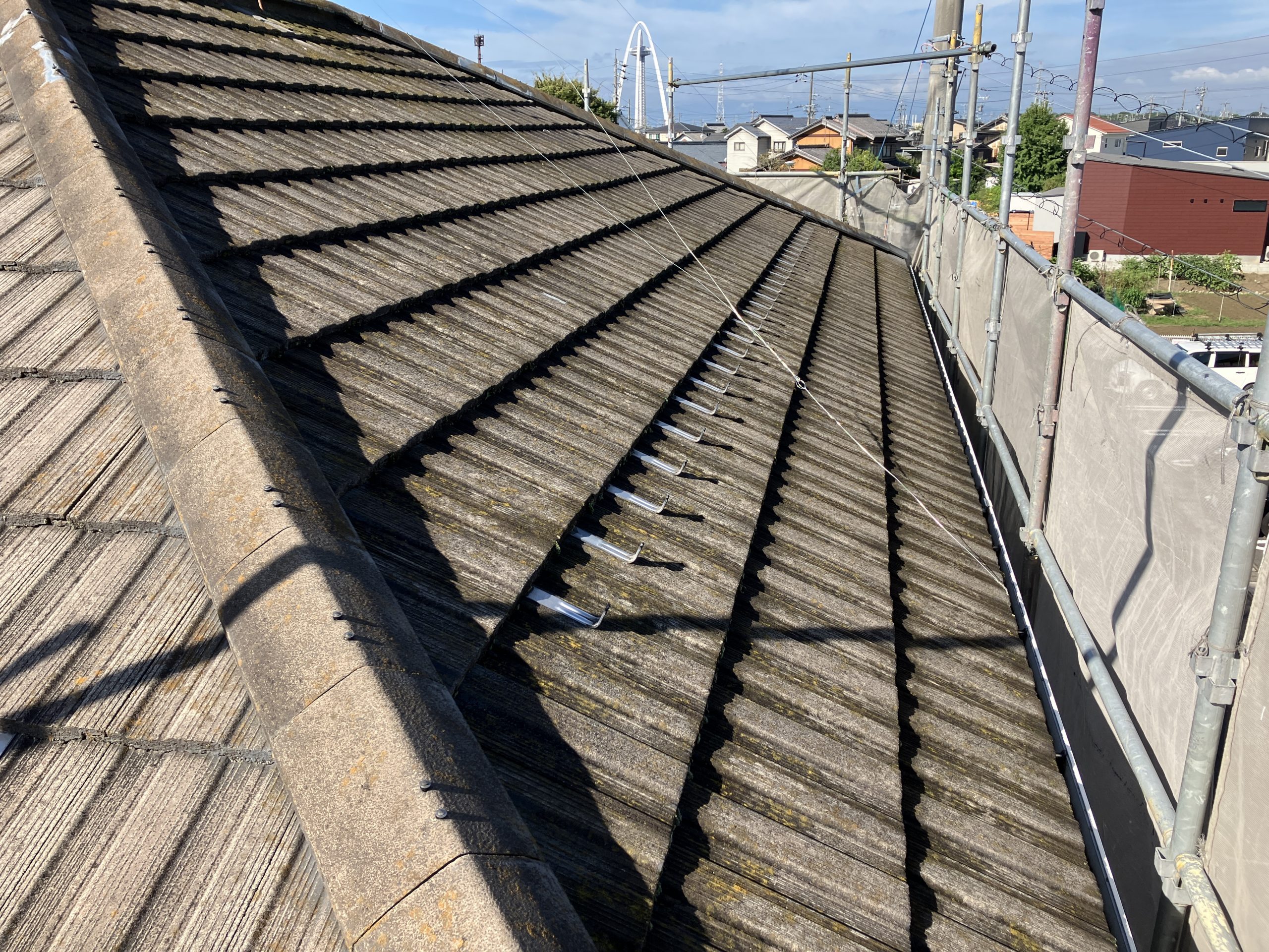 葺き替え工事　屋根解体