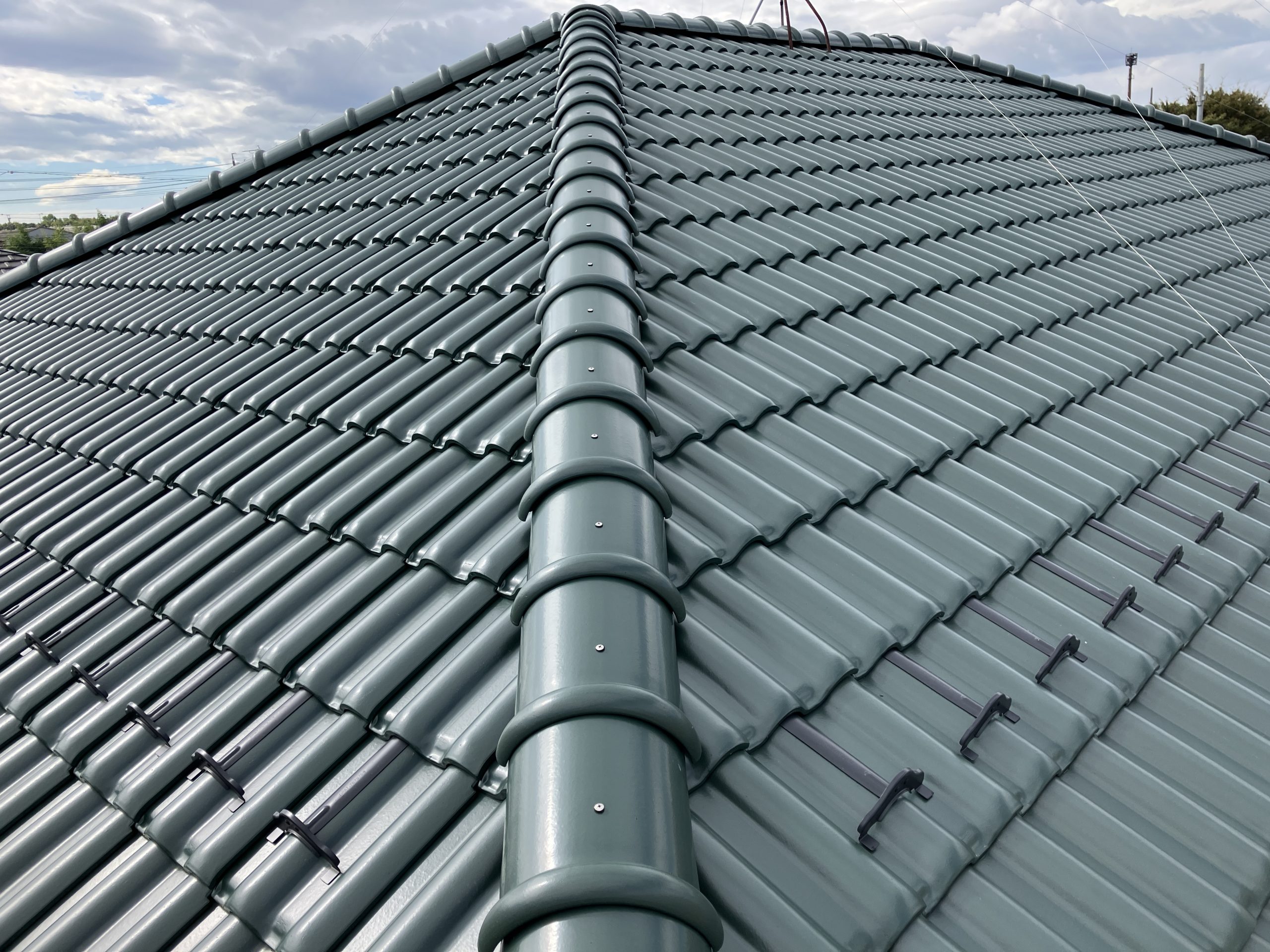 屋根葺き替え工事後