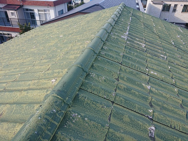かわらUを使用した屋根