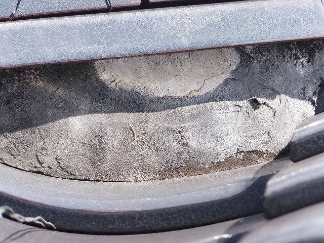 経年劣化した漆喰