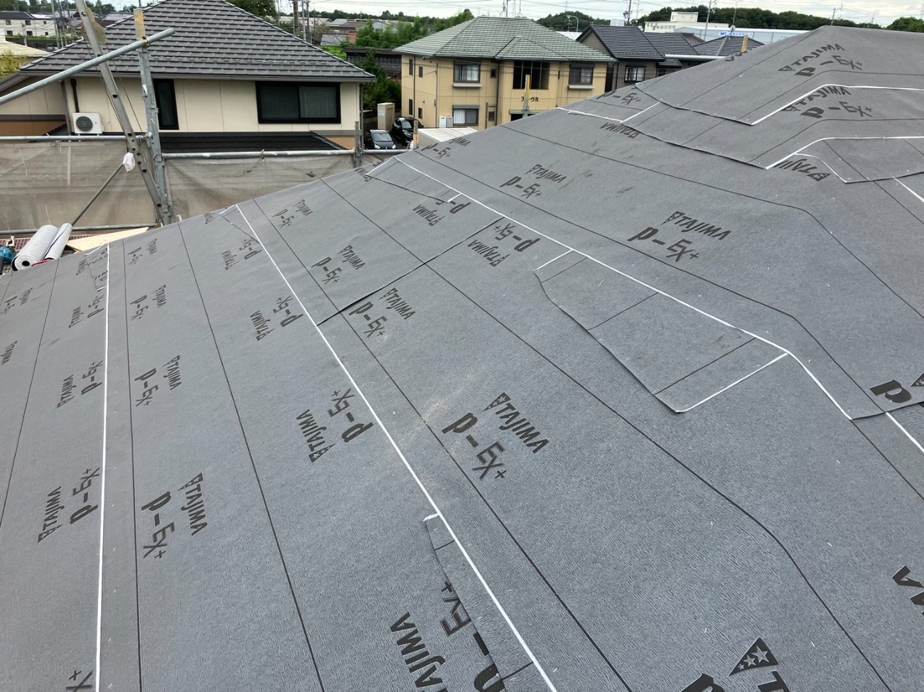 葺き替え工事　ルーフィング