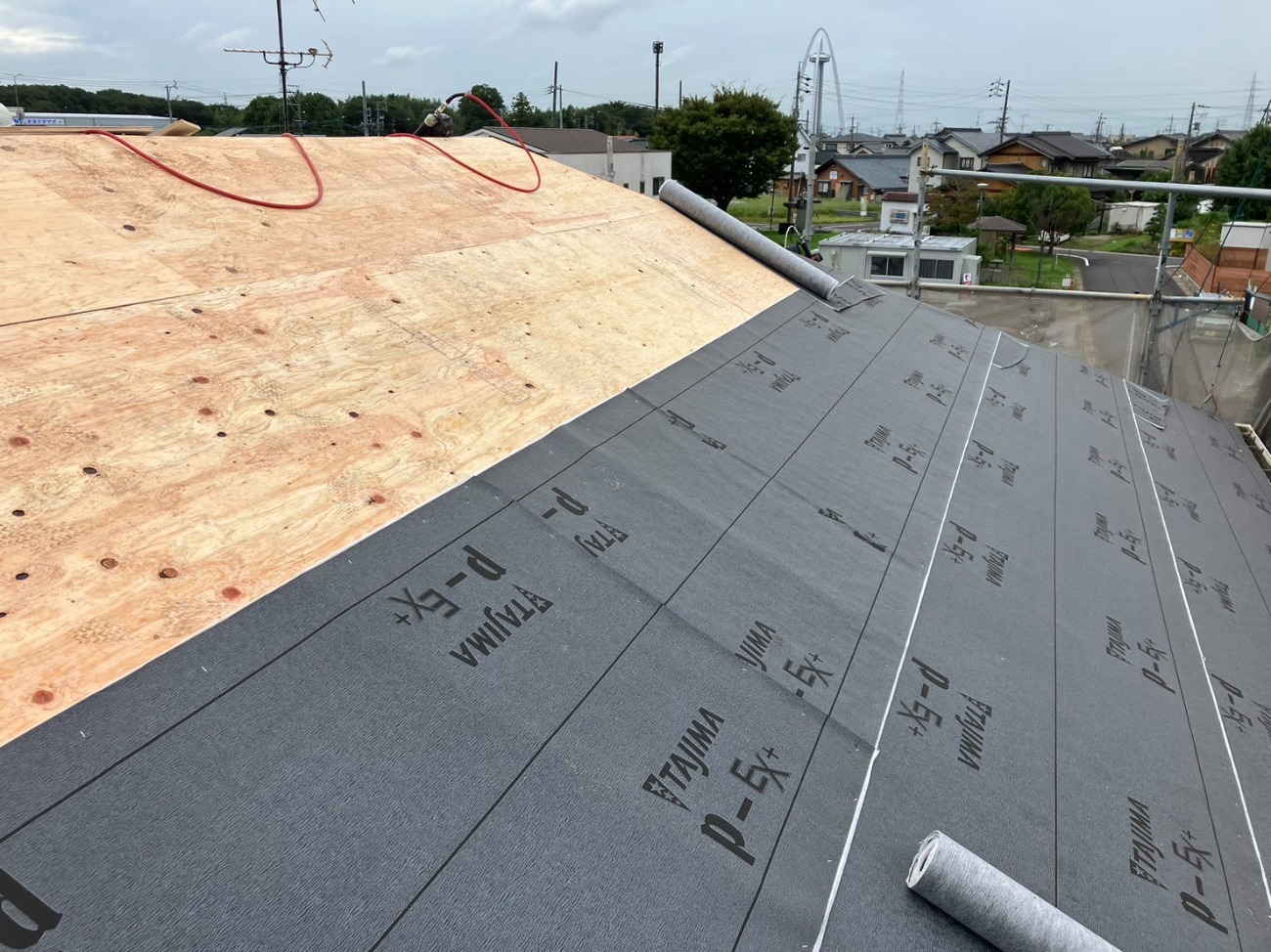 葺き替え工事　ルーフィング