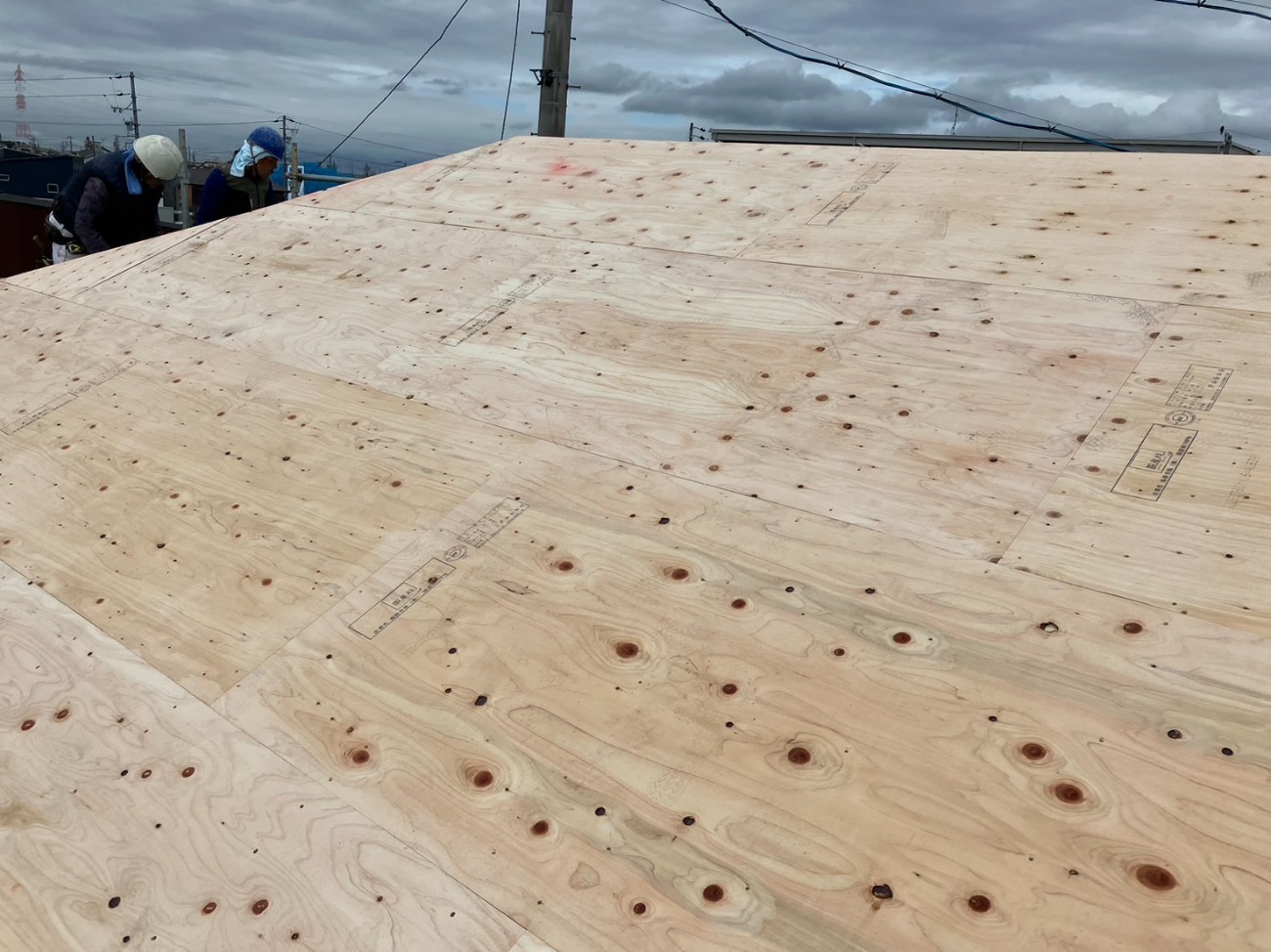 葺き替え工事　下地工事