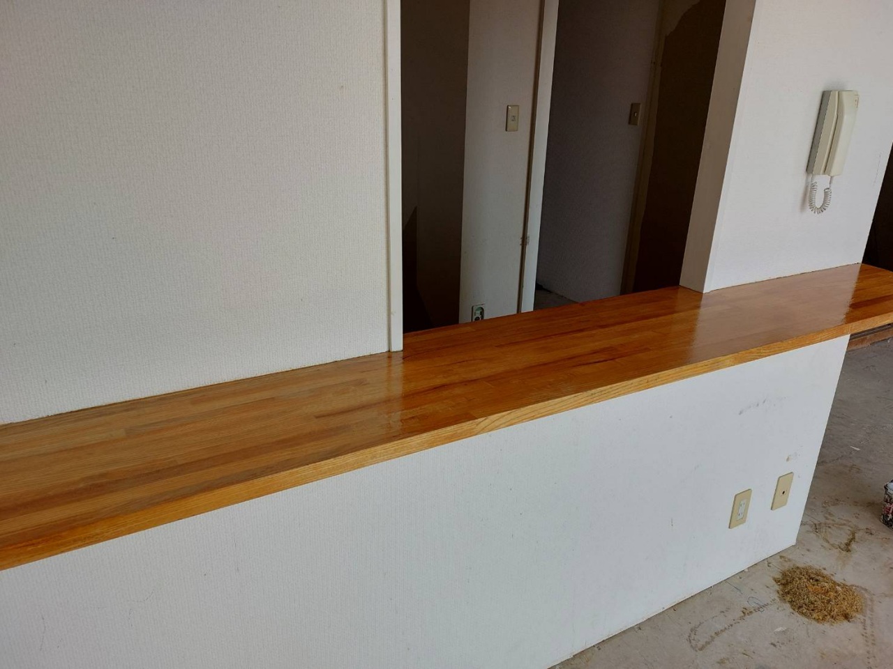 カウンター塗装　施工後