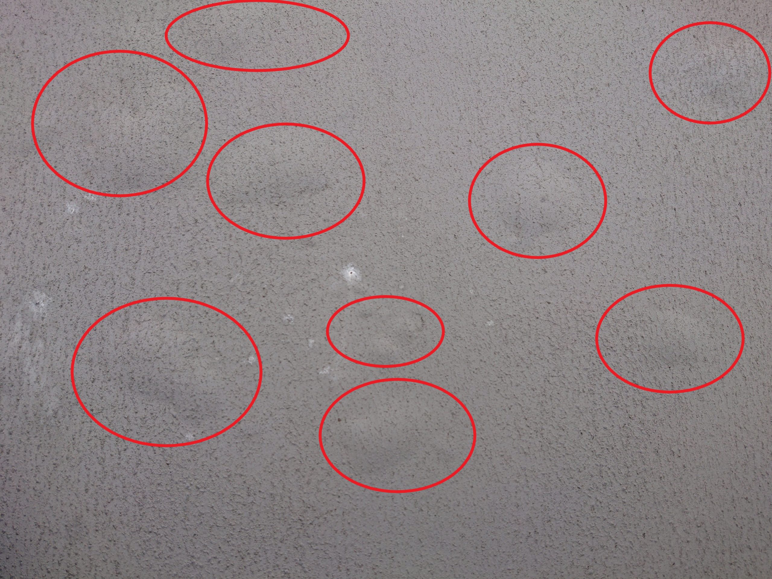 既設防水の劣化　膨れ・切れがありました