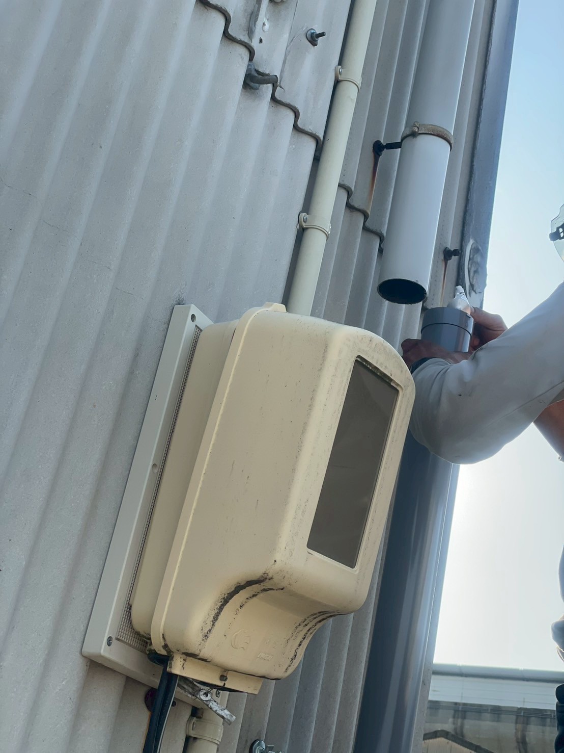 竪樋の部分交換