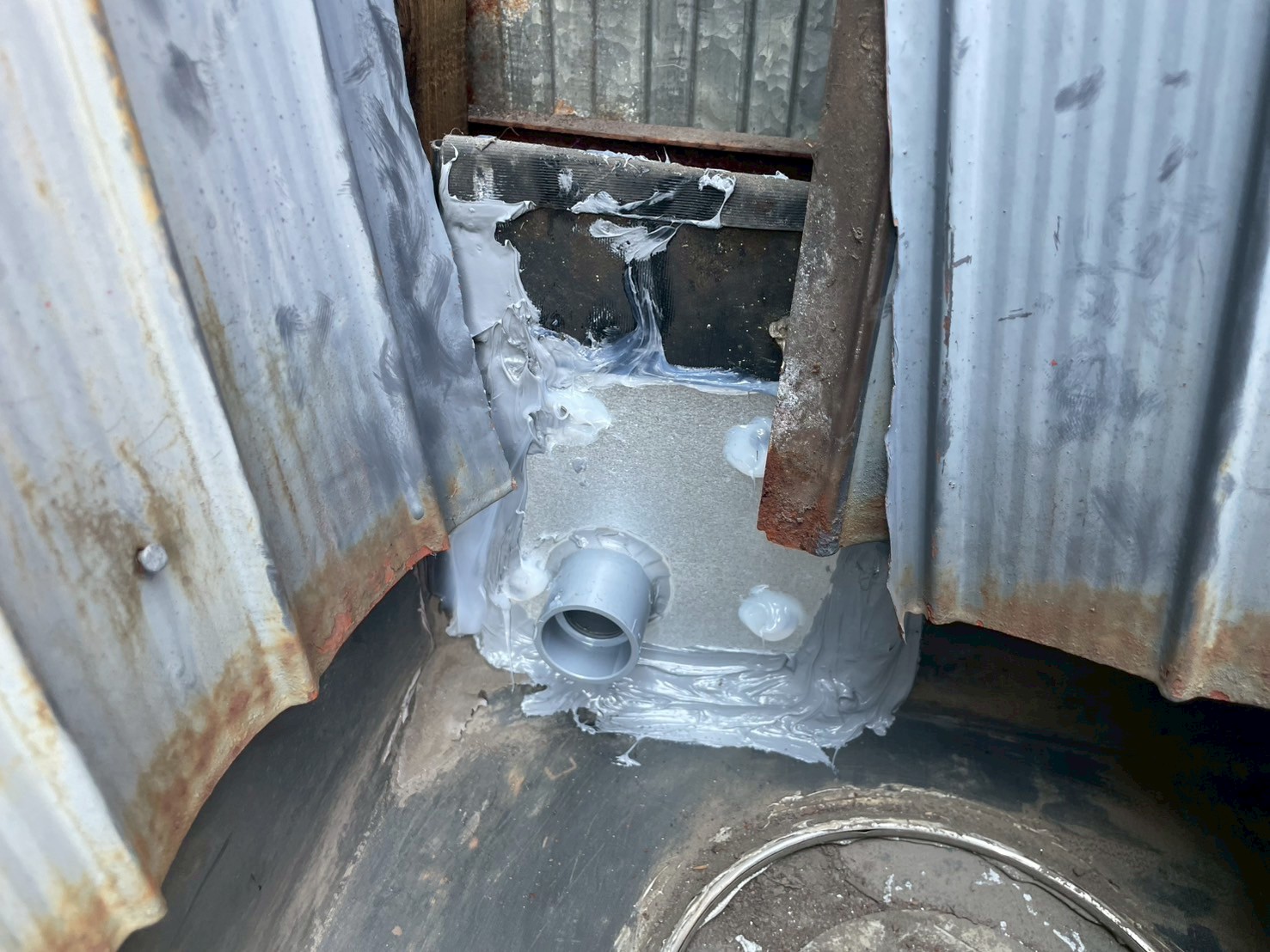 オーバーフロー管の設置