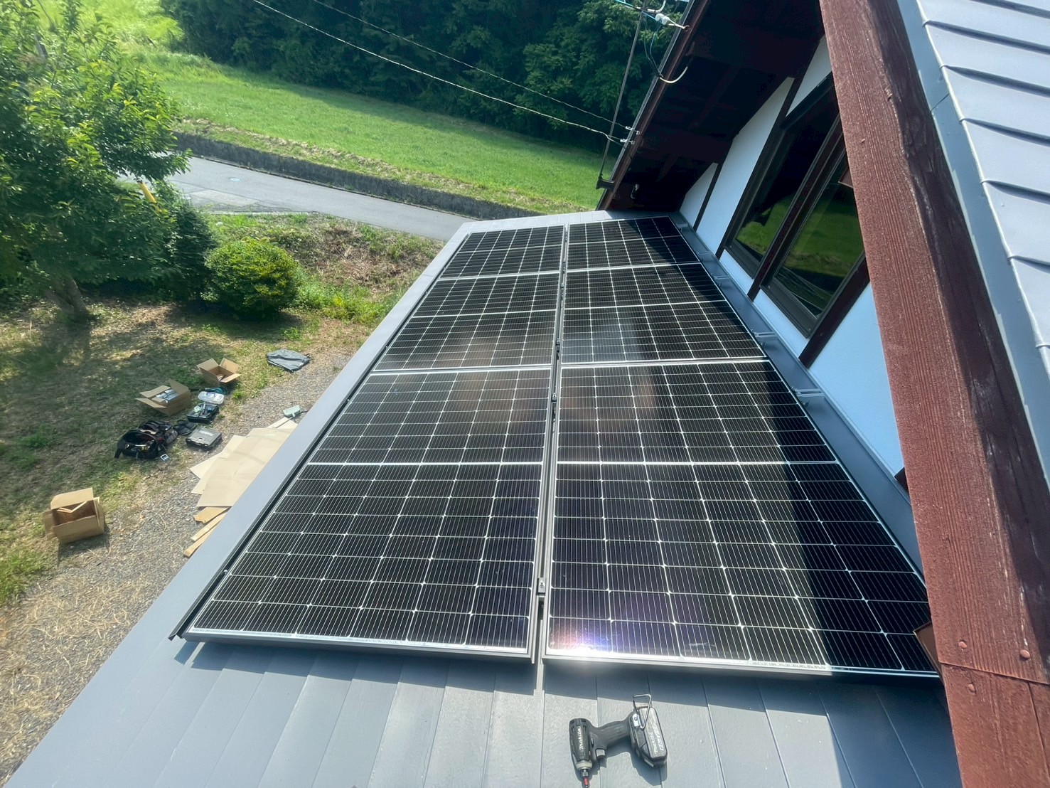 太陽光パネルを設置