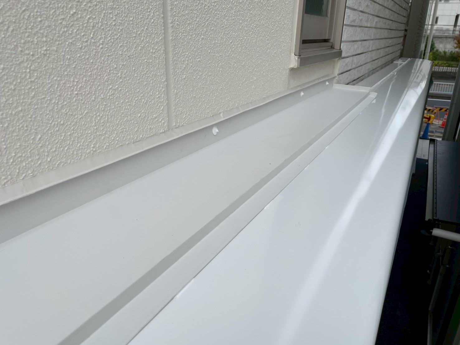 シーリング処理をした水切り