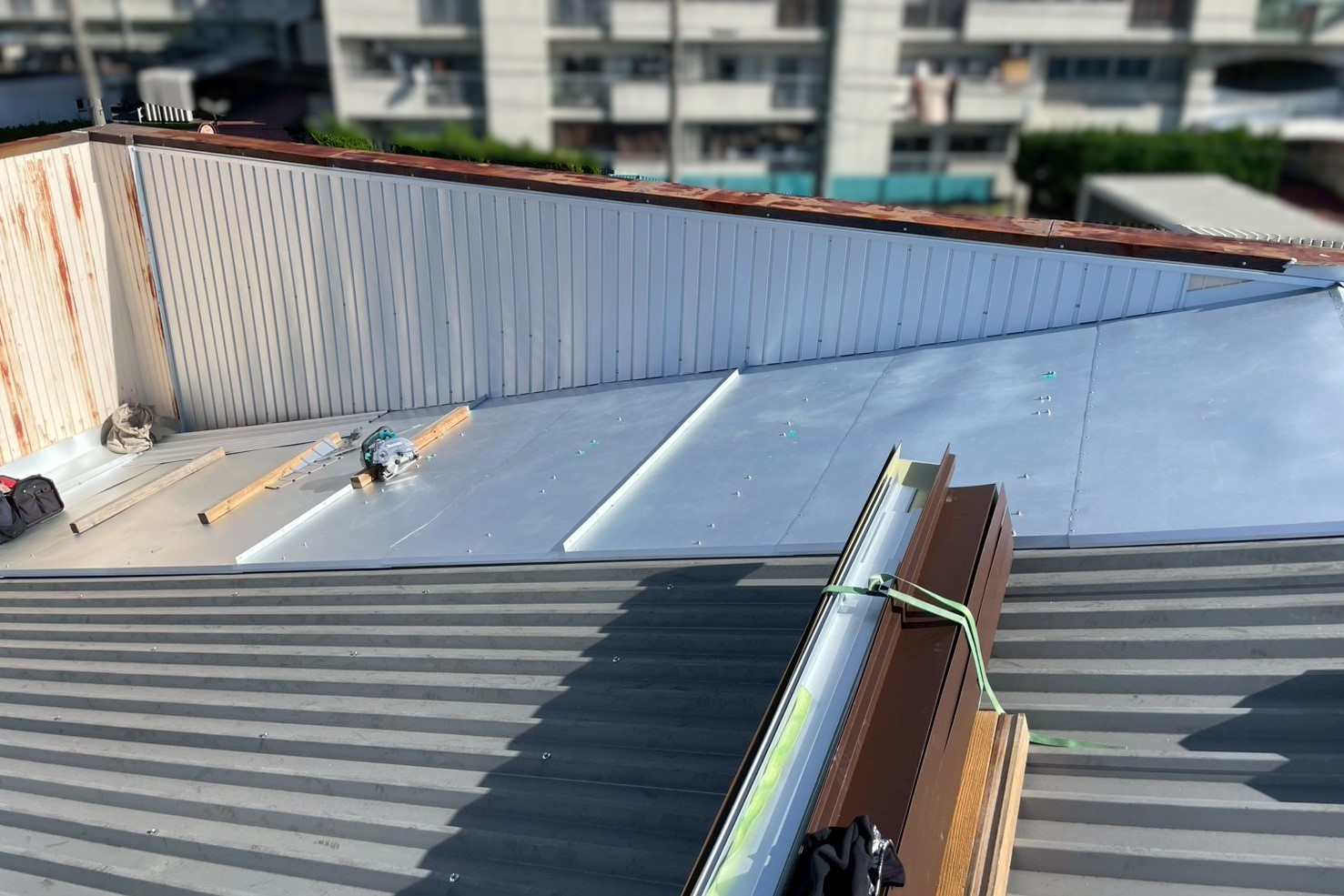 パラペット内壁の補修