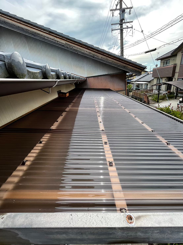 屋根をの取り付け