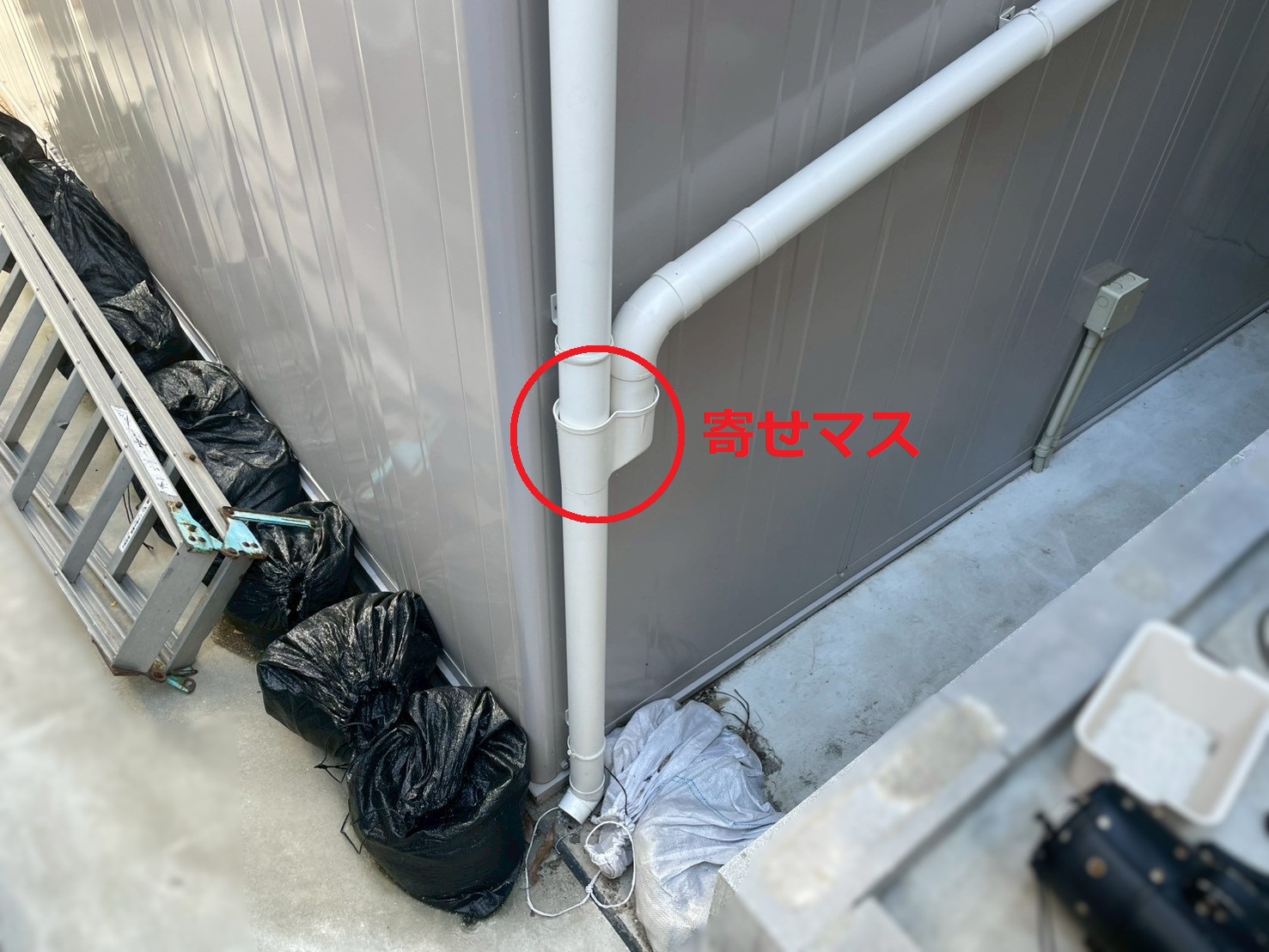 竪樋振り替え工事完了