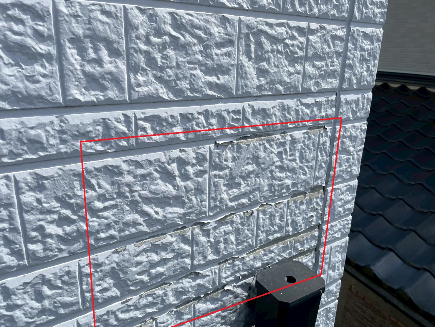 窯業系サイディングの塗装剥がれ