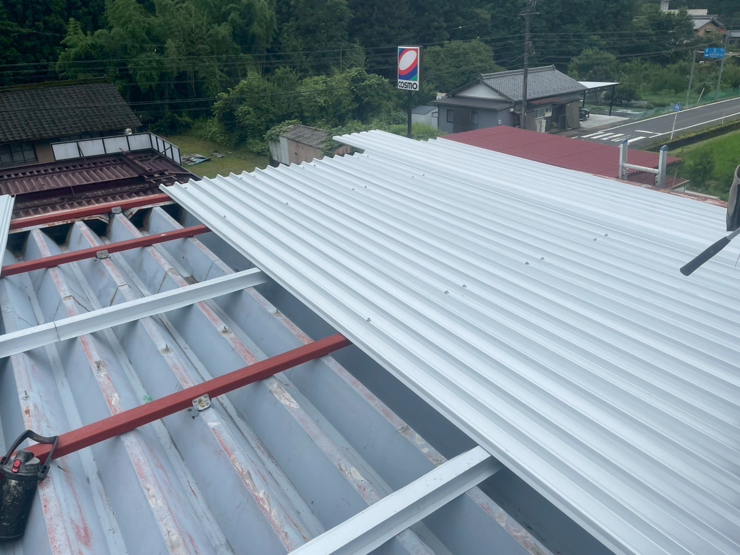 カバー工法　敷設