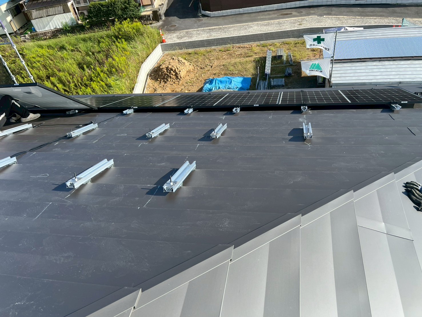 太陽光パネルを設置