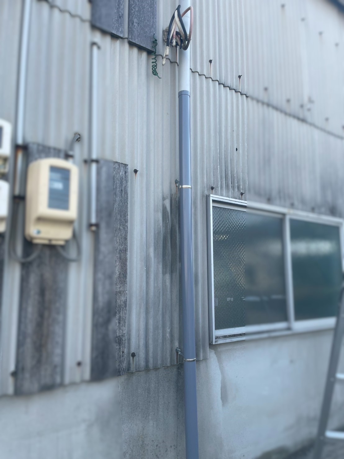 部分交換後の竪樋