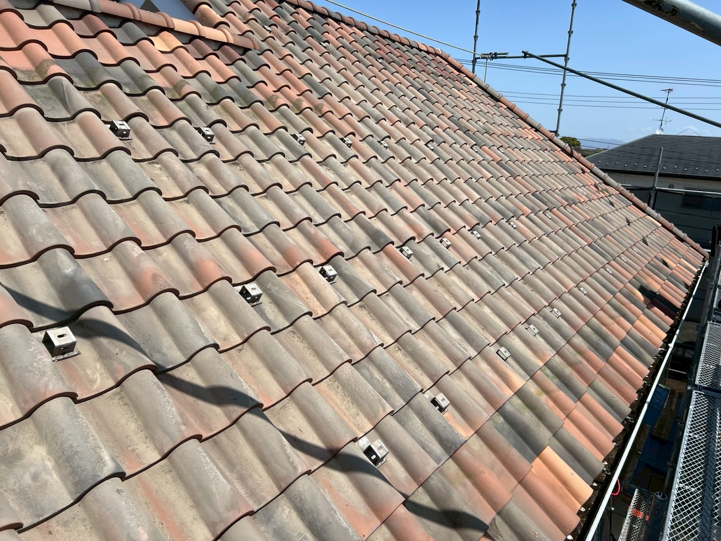 パネル撤去後の屋根