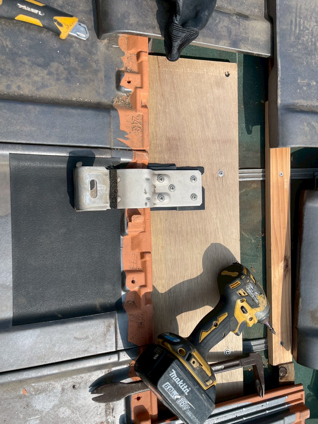 桟木と土台の補修