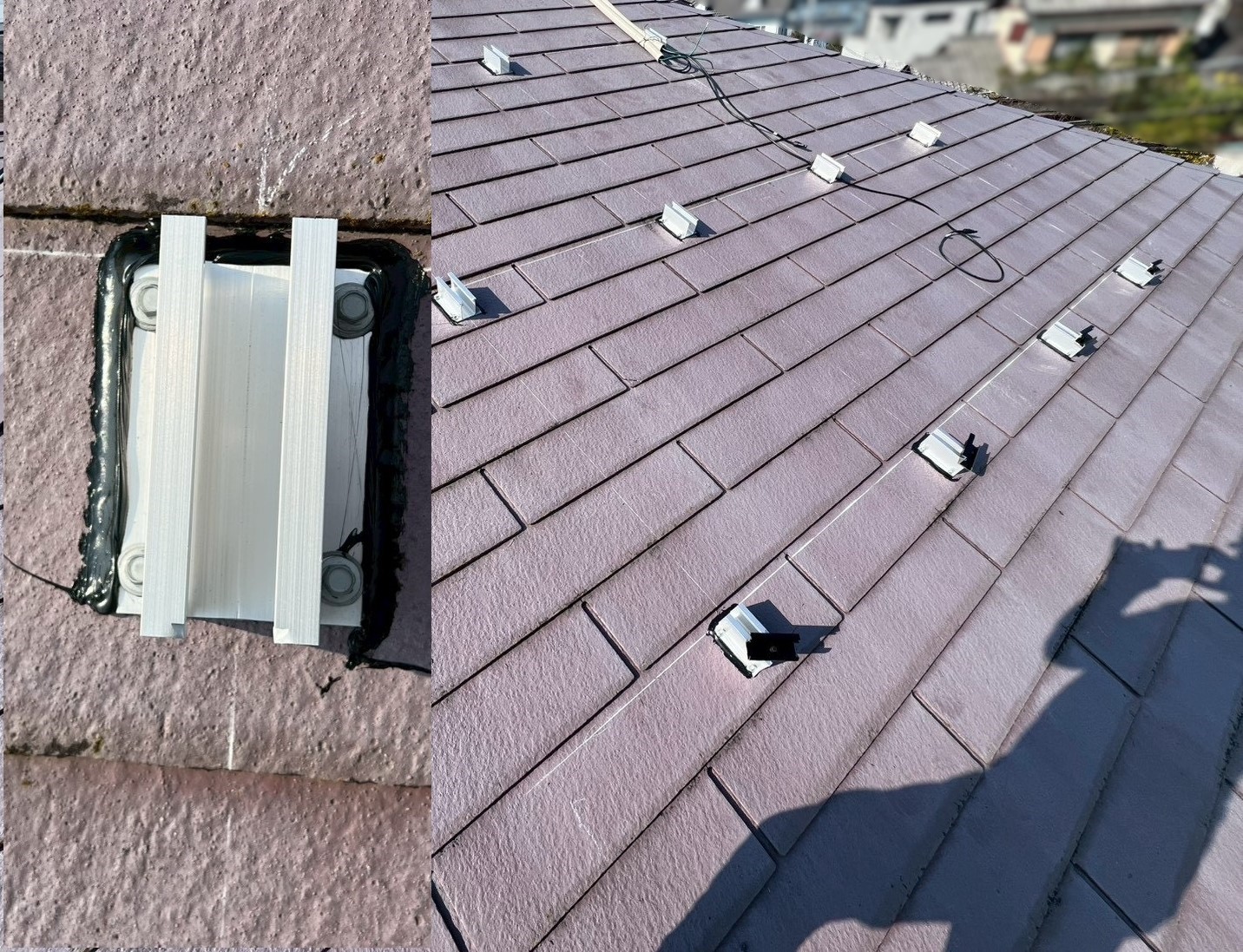 スレート瓦のアンカー工法