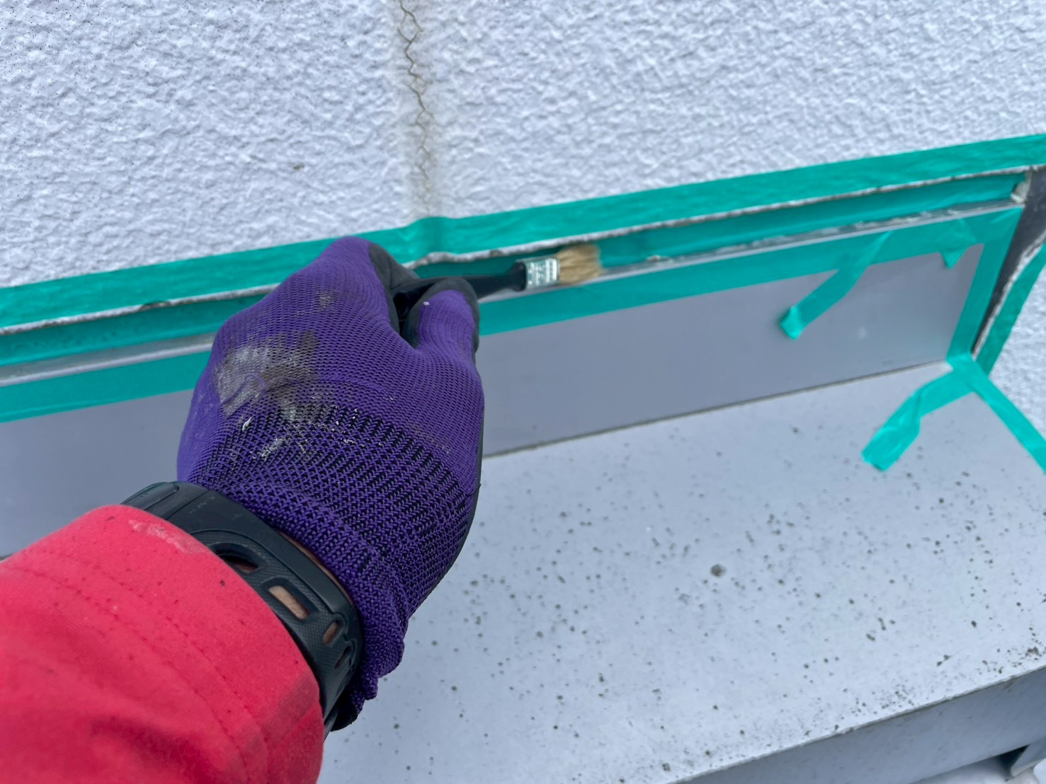 プライマー塗布の様子