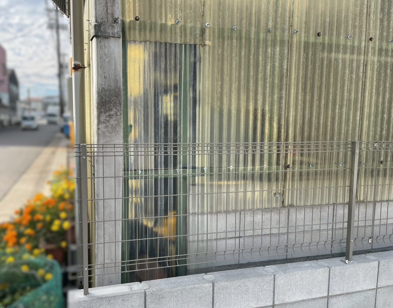 部分交換後の小波外壁