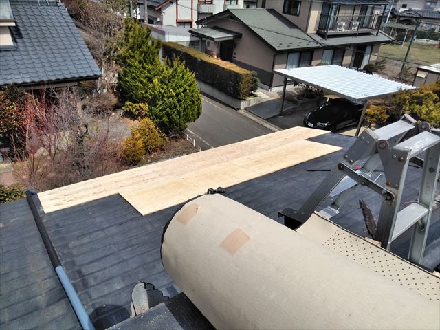 松本市波田K邸屋根葺き替え