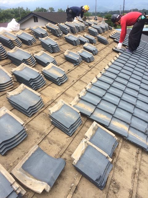 セメント瓦撤去