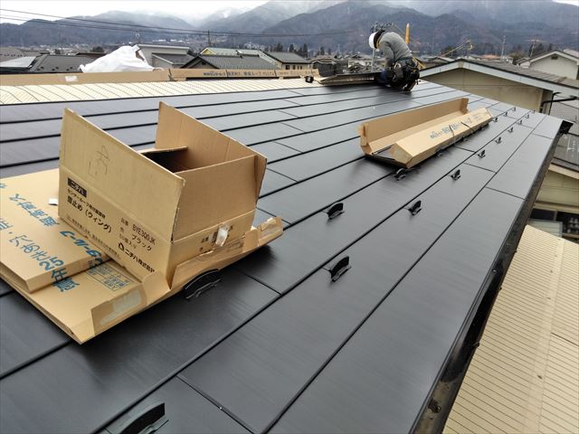 松本市波田K邸屋根葺き替え