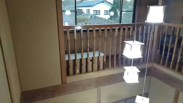 松本市波田A邸吹き抜け床