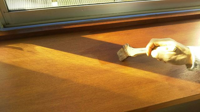 安曇野市穂高　カウンター塗装