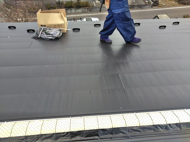 松本市波田K邸屋根葺き替え