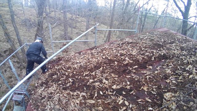 茅野市北山U邸別荘屋根塗装