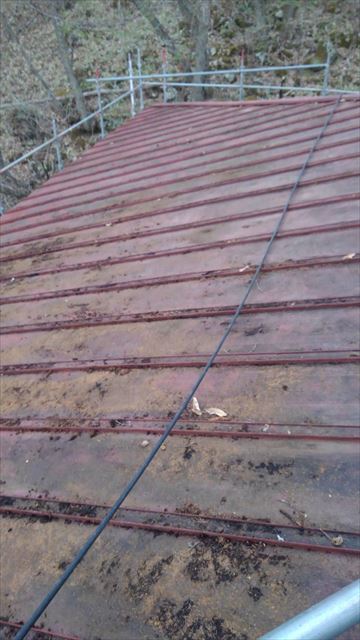 茅野市北山U邸別荘屋根塗装