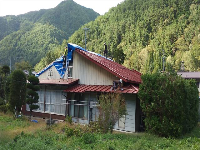 台風被害屋根工事