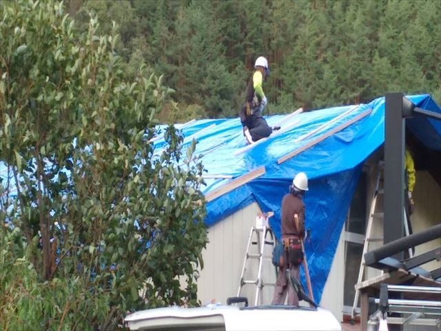 台風被害屋根工事