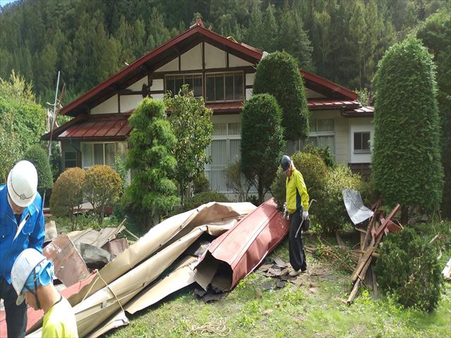 台風被害屋根工事