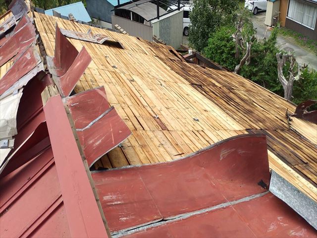 台風被害屋根工事