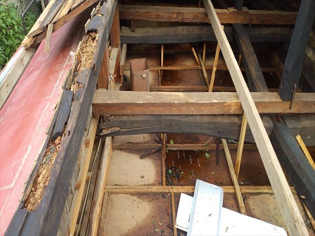 台風被害屋根工事