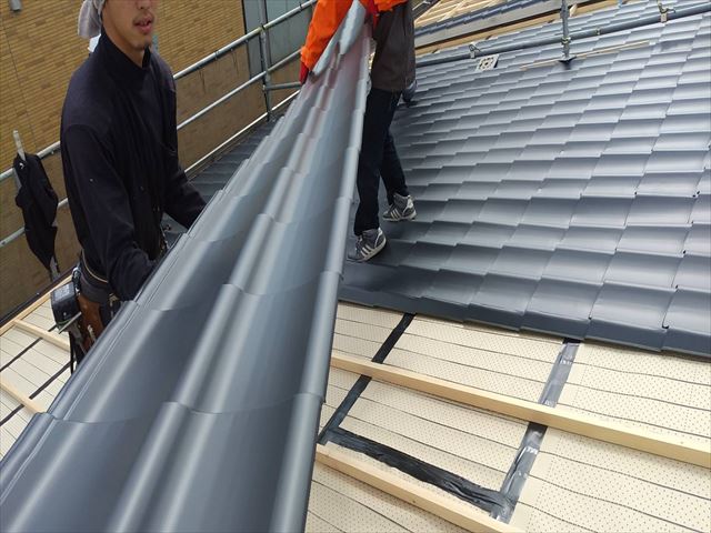 金属瓦葺き替え