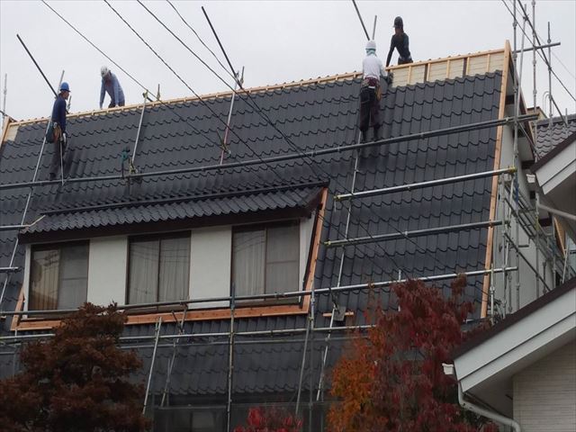 金属瓦葺き替え