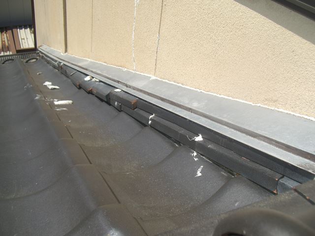 辰野雨漏り壁水切り