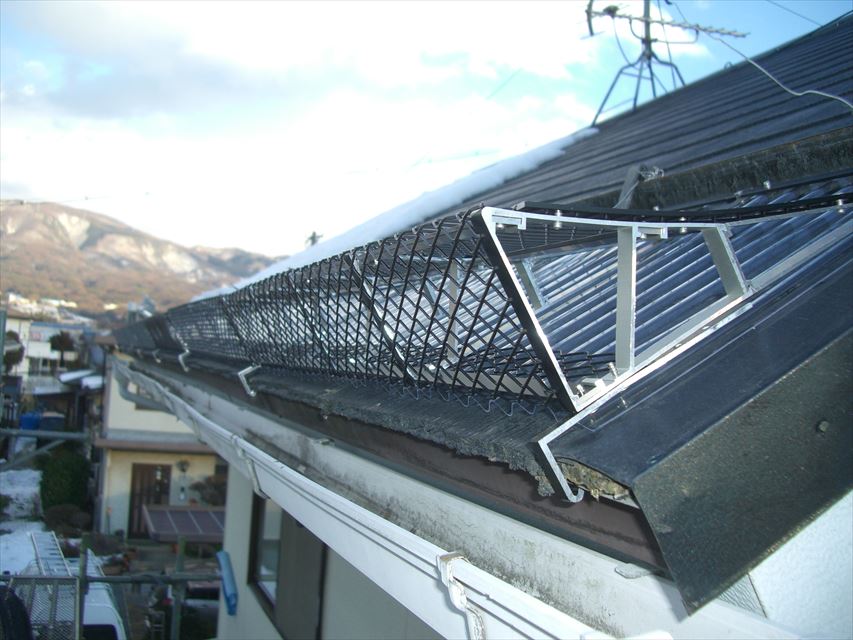 雪止め設置