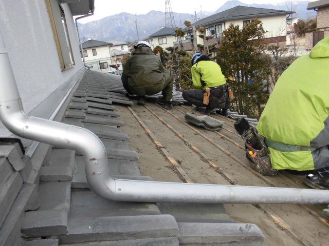 安曇野市穂高屋根葺き替え工事