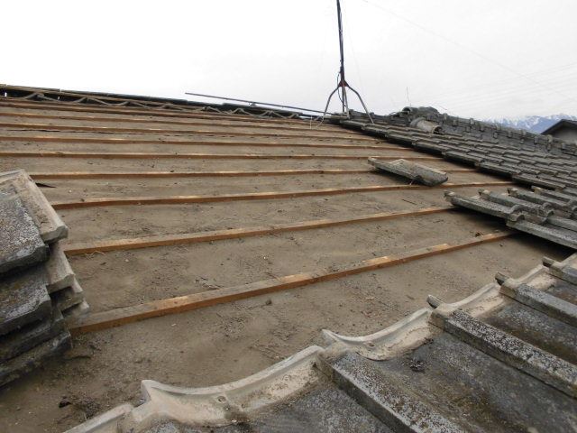 安曇野市穂高M邸瓦おろし