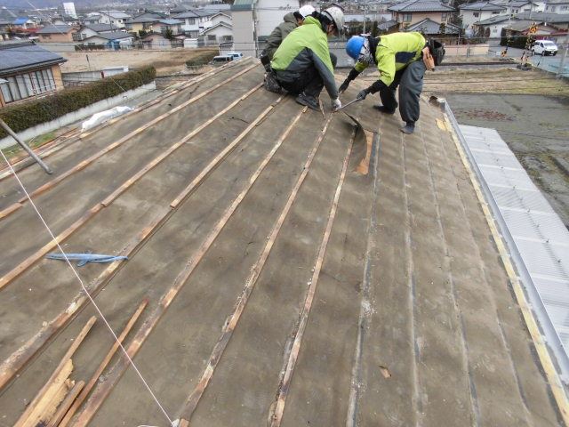 安曇野市穂高屋根葺き替え工事