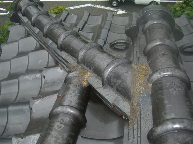 塩尻市T邸瓦積み直し