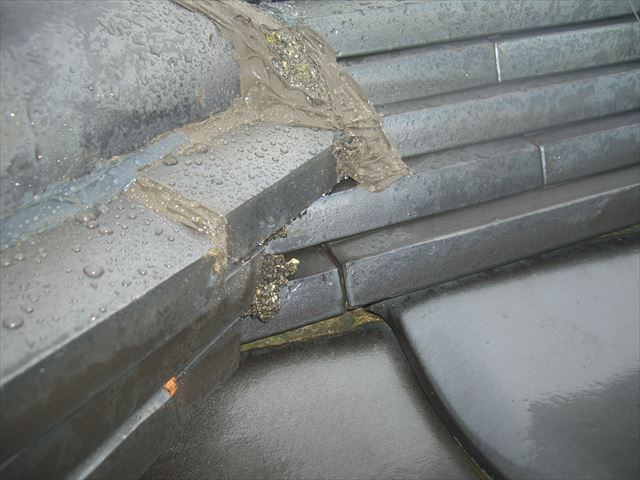 塩尻市T邸瓦積み直し