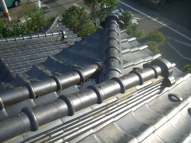 塩尻市T邸瓦積み直し