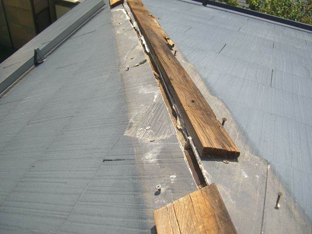 塩尻市大門棟板金飛散